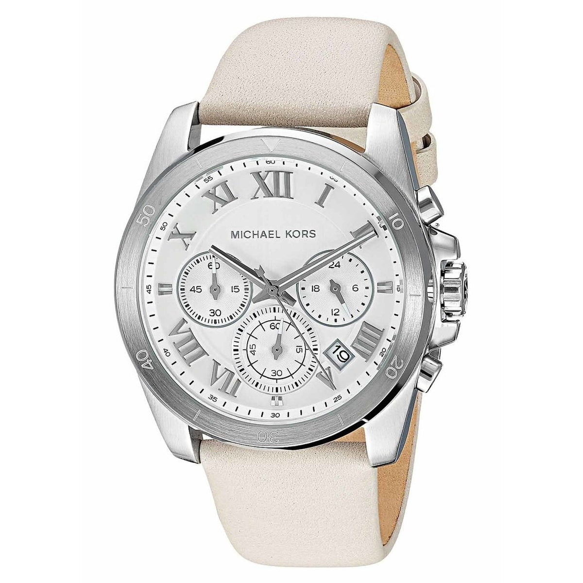Michael Kors Women's MK2633 Brecken Chronograph Grey Leather Watch