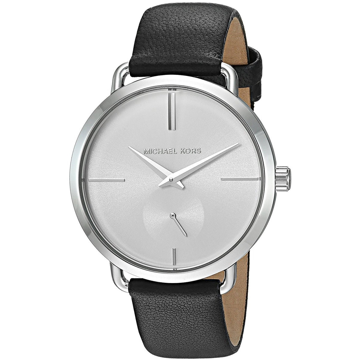 Michael Kors Women&#39;s MK2658 Portia Black Leather Watch