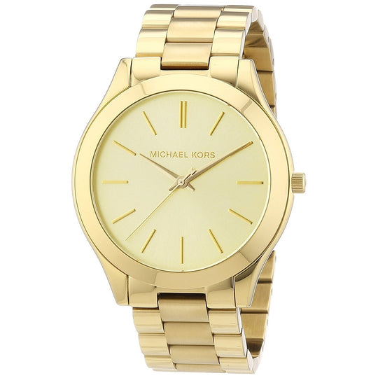 Michael Kors Women's MK3179 Runway Gold-Tone Stainless Steel Watch