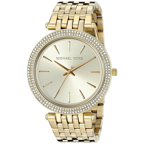 Michael Kors Women's MK3191 Darci Crystal Gold-Tone Stainless Steel Watch