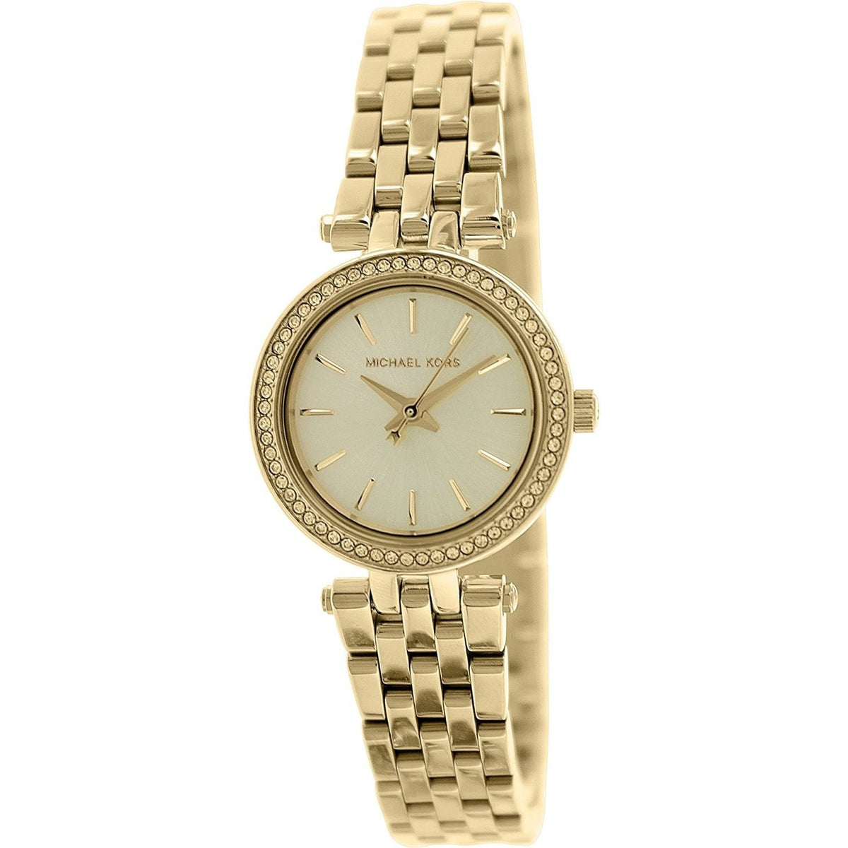 Michael Kors Women&#39;s MK3295 Mini Darci Crystal Gold-Tone Stainless Steel Watch