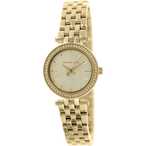 Michael Kors Women's MK3295 Mini Darci Crystal Gold-Tone Stainless Steel Watch