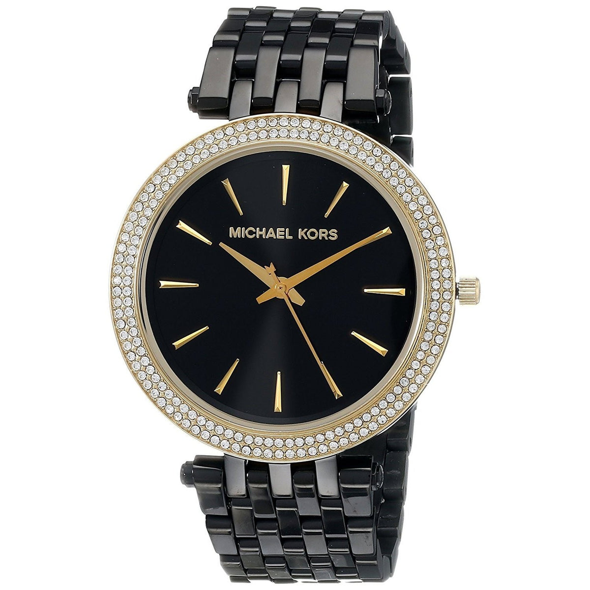 Michael Kors Women's MK3322 Darci Crystal Black Stainless Steel Watch