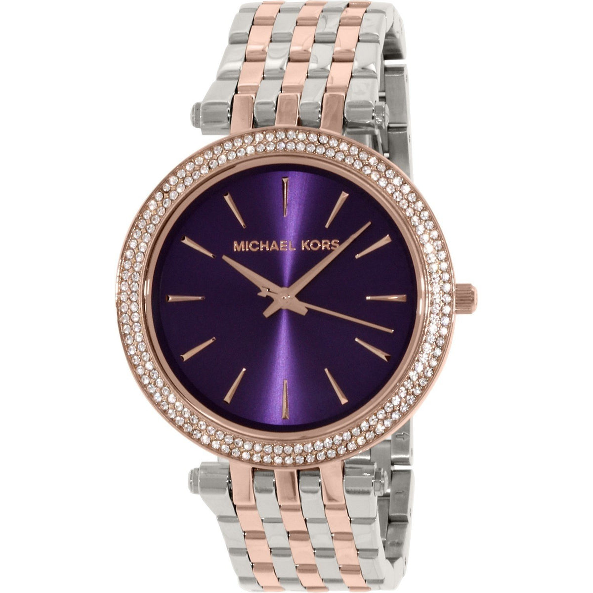 Michael Kors Women&#39;s MK3353 Darci Crystal Two-Tone Stainless Steel Watch