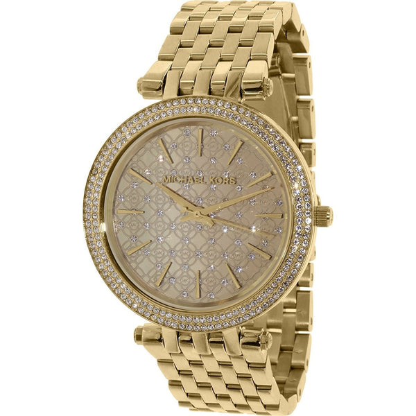 Michael Kors Women's MK3398 Darci Crystal Gold-Tone Stainless Steel ...