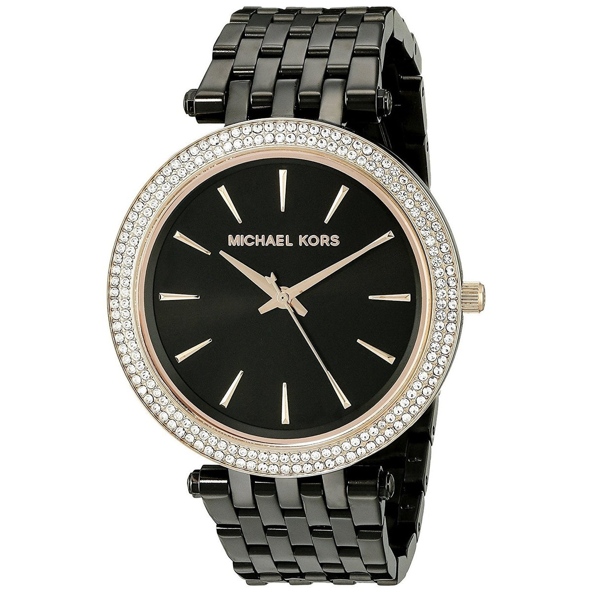 Michael Kors Women's MK3407 Darci Crystal Black Stainless Steel Watch