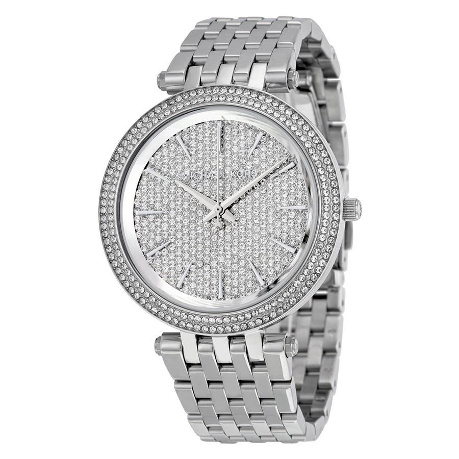 Michael Kors Women's MK3437 Darci Crystal Stainless Steel Watch
