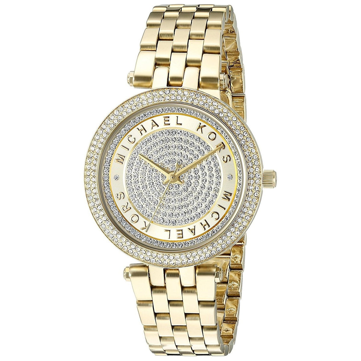 Michael Kors Women&#39;s MK3445 Mini Darci Crystal Gold-Tone Stainless Steel Watch