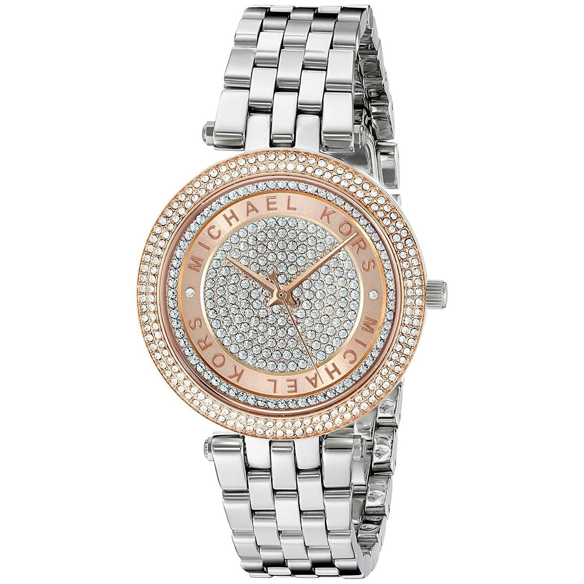 Michael Kors Women's MK3446 Mini Darci Crystal Stainless Steel Watch