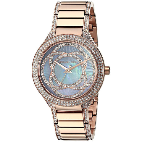 Michael Kors Women's MK3482 Kerry Crystal Rose-Tone Stainless Steel Watch