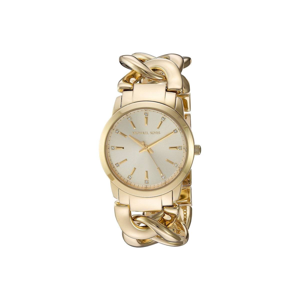 Michael Kors Women's MK3608 Elena Crystal Gold-Tone Stainless Steel Watch