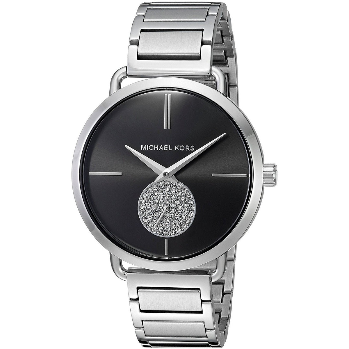 Michael Kors Women&#39;s MK3638 Portia Crystal Stainless Steel Watch