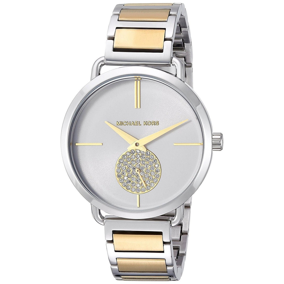 Michael Kors Women&#39;s MK3679 Portia Crystal Two-Tone Stainless Steel Watch