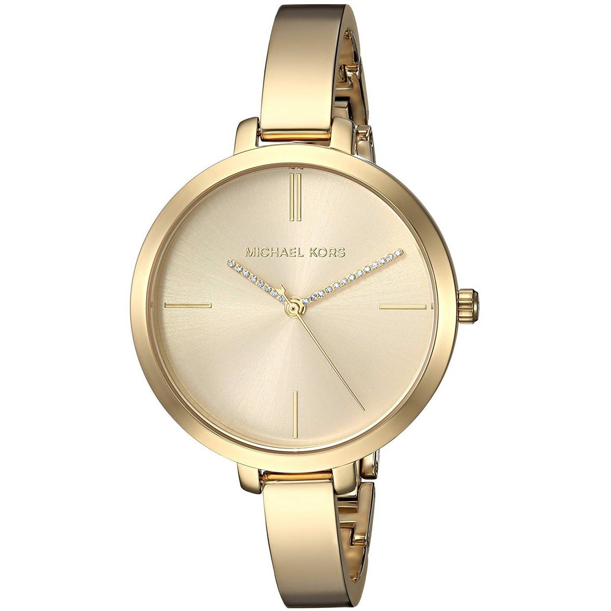 Michael Kors Women&#39;s MK3734 Jaryn Crystal Gold-Tone Stainless Steel Watch