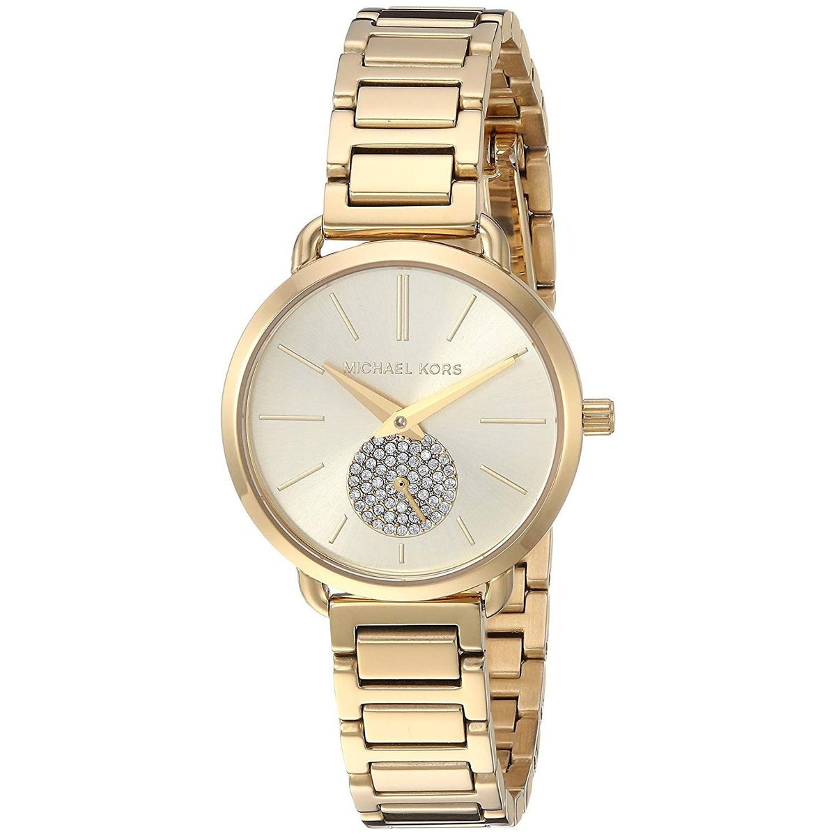 Michael Kors Women's MK3838 Portia Crystal Gold-Tone Stainless Steel Watch