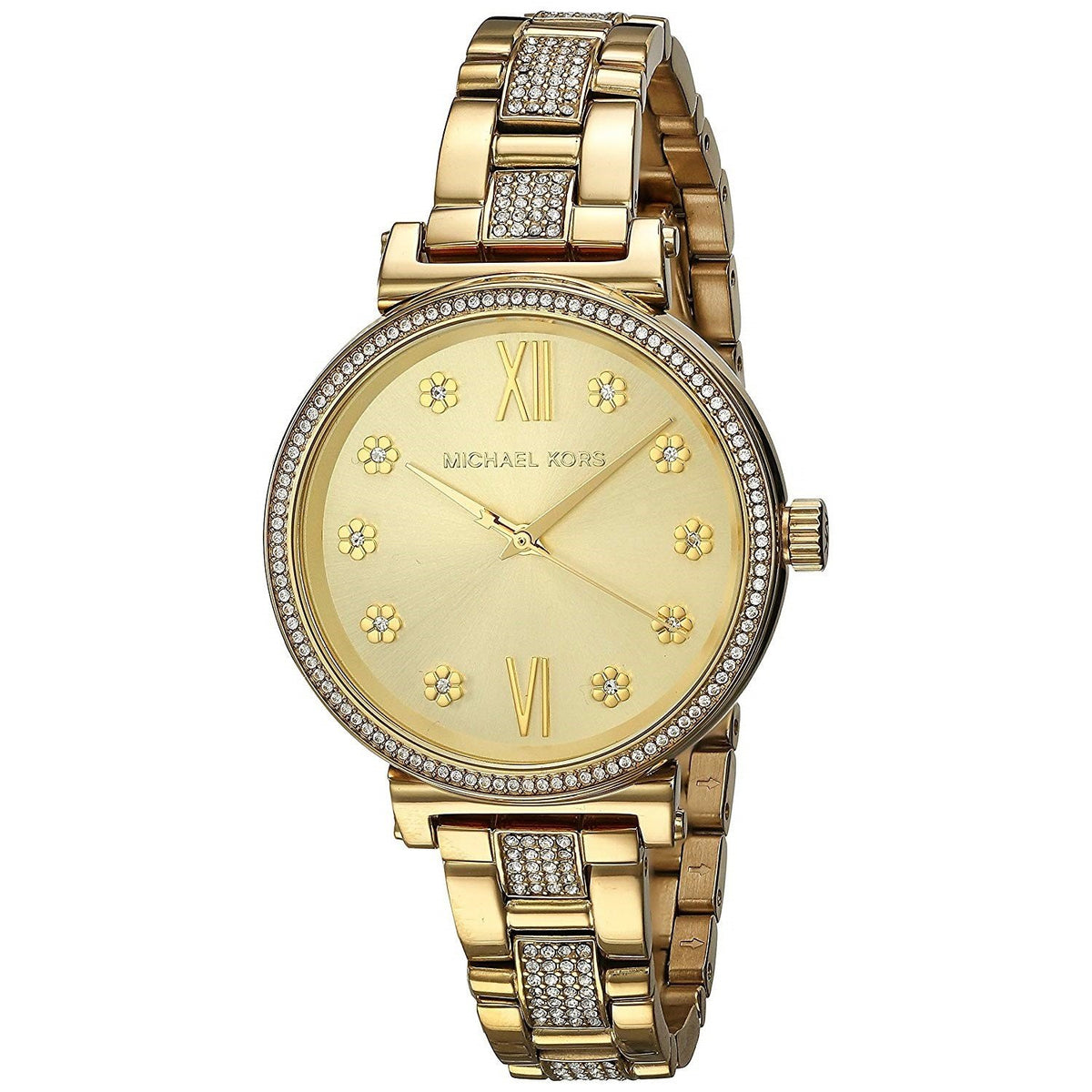 Michael Kors Women's MK3881 Sofie Crystal Gold-Tone Stainless Steel Watch