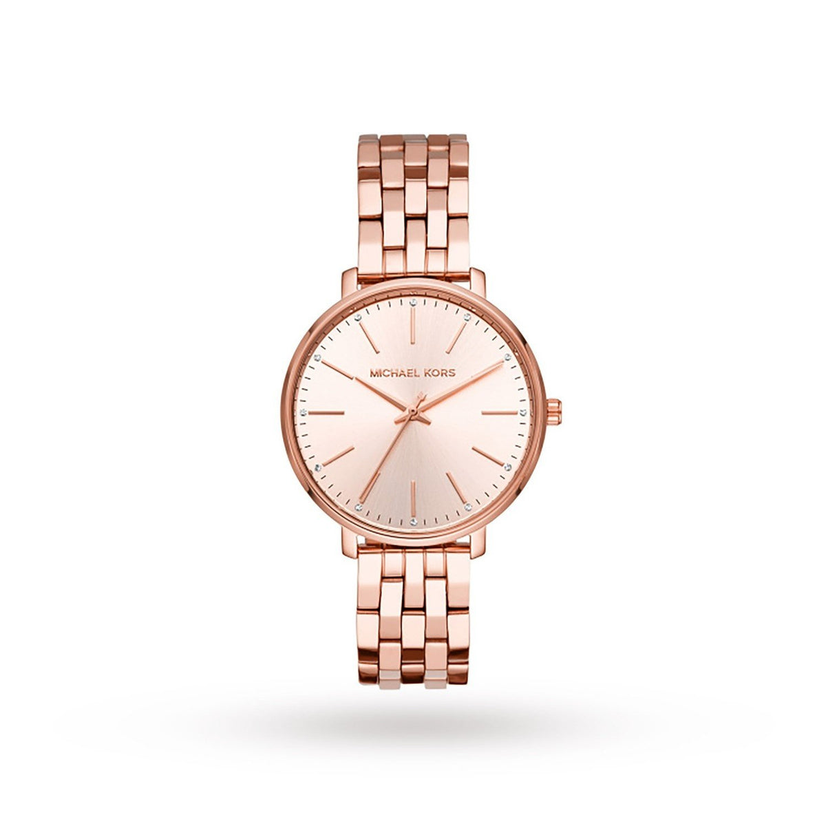 Michael Kors Women's MK3897 Pyper Crystal Rose Gold-Tone Stainless Steel Watch