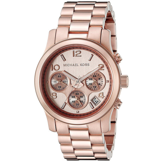 Michael Kors Women's MK5128 Runway Chronograph Rose-Tone Stainless Steel Watch