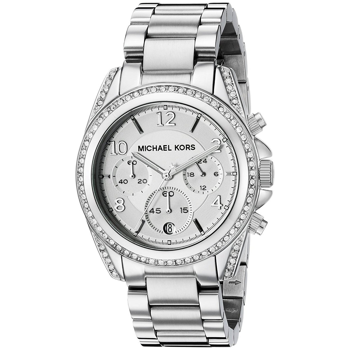 Michael Kors Women's MK5165 Blair Chronograph Crystal Stainless Steel Watch