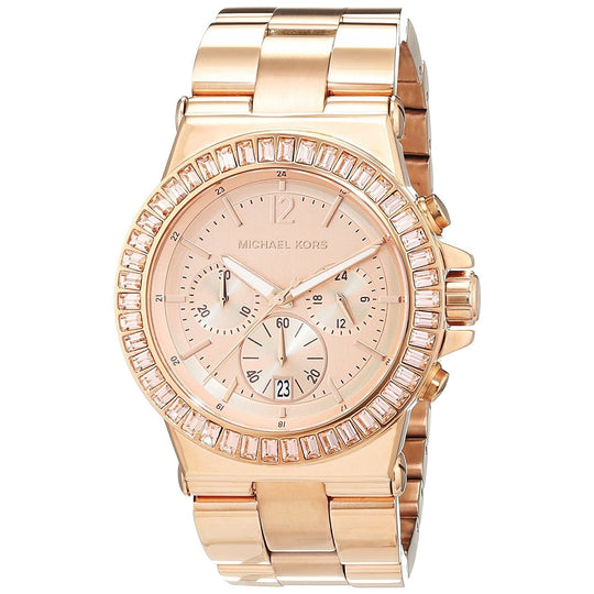 Michael Kors Women's MK5412 Chronograph Rose-Tone Stainless Steel Watch