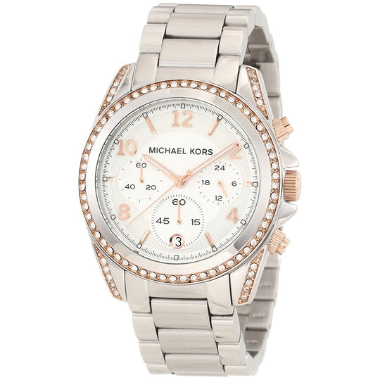Michael Kors Women's MK5459 Blair Chronograph Crystal Stainless Steel Watch