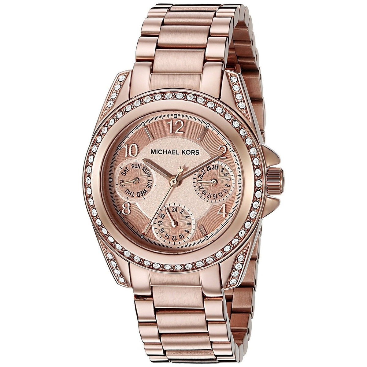 Michael Kors Women's MK5613 Blair Multi-Function Crystal Rose-Tone Stainless Steel Watch