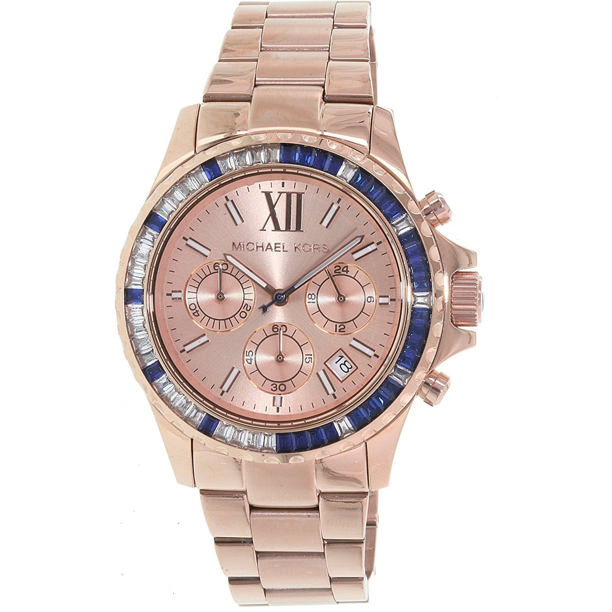 Michael Kors Women&#39;s MK5755 Everest Chronograph Rose-Tone Stainless Steel Watch