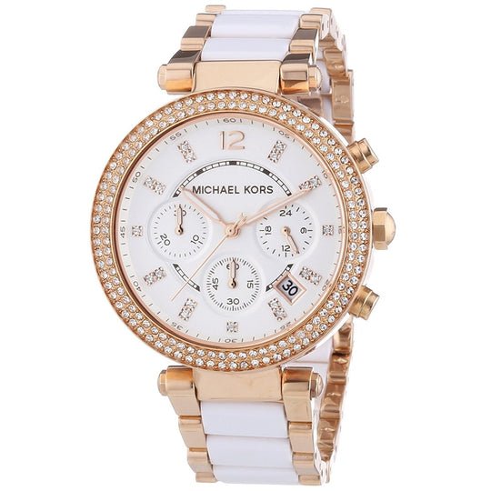 Michael Kors Women's MK5774 Parker Chronograph Two-Tone Stainless Steel Watch