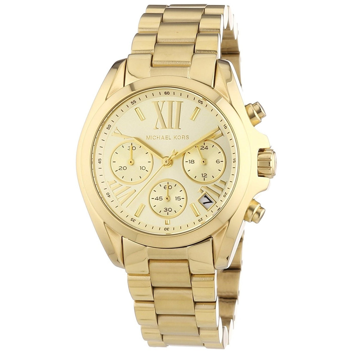 Michael Kors Women&#39;s MK5798 Bradshaw Chronograph Gold-Tone Stainless Steel Watch