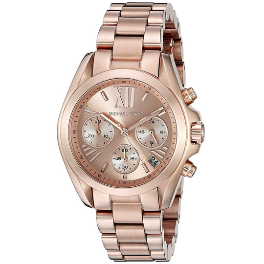 Michael Kors Women's MK5799 Bradshaw Chronograph Rose-Tone Stainless Steel Watch