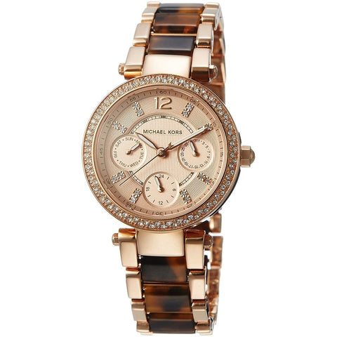 Michael Kors Women's MK5841 Parker Chronograph Two-Tone Stainless Steel Watch