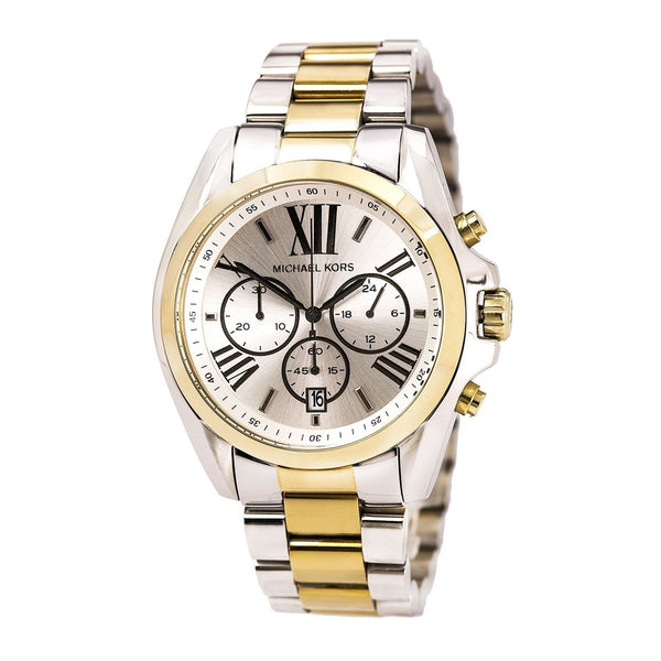 Michael Kors Women's MK5855 Runway Chronograph Two-Tone Stainless Steel ...