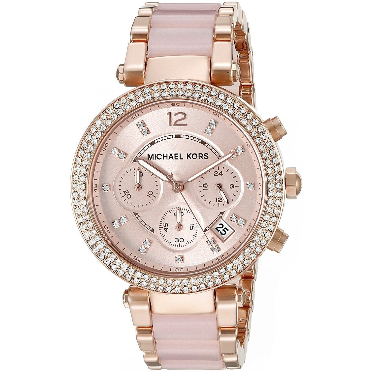 Michael Kors Women's MK5896 Parker Chronograph Crystal Two Michael Kors Women's MK5896 Parker Chronograph Crystal Two