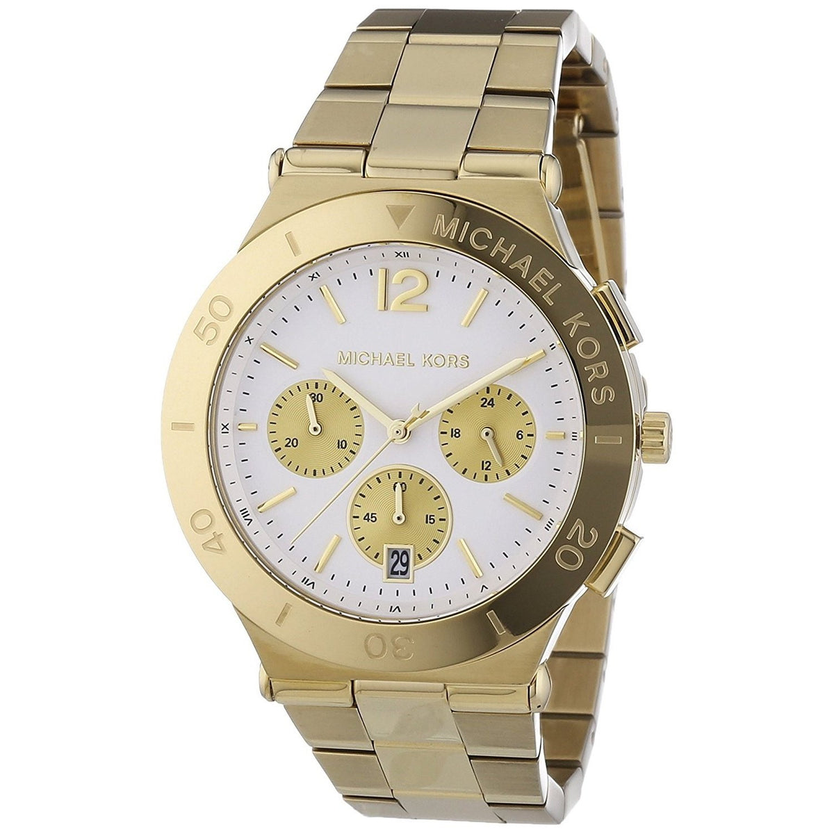 Michael Kors Women&#39;s MK5933 Wyatt Chronograph Gold-Tone Stainless Steel Watch