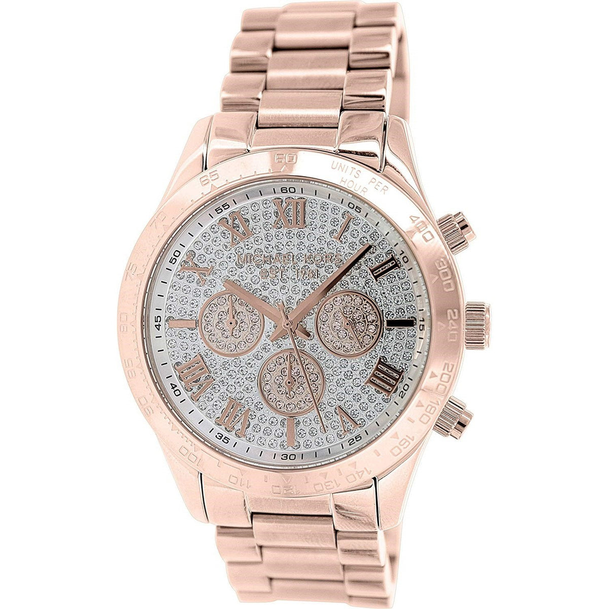 Michael Kors Women's MK5946 Layton Chronograph Rose-Tone Stainless Steel Watch