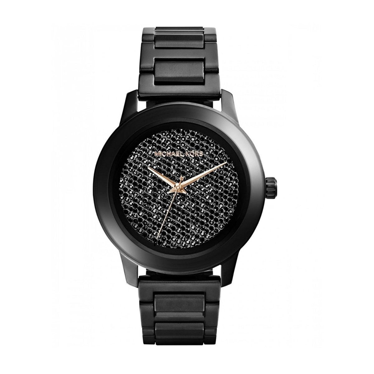 Michael Kors Women&#39;s MK5999 Kinley Crystal Black Stainless Steel Watch