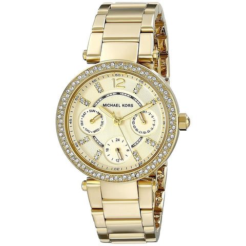 Michael Kors Women's MK6056 Parker Chronograph Gold-Tone Stainless Steel Watch