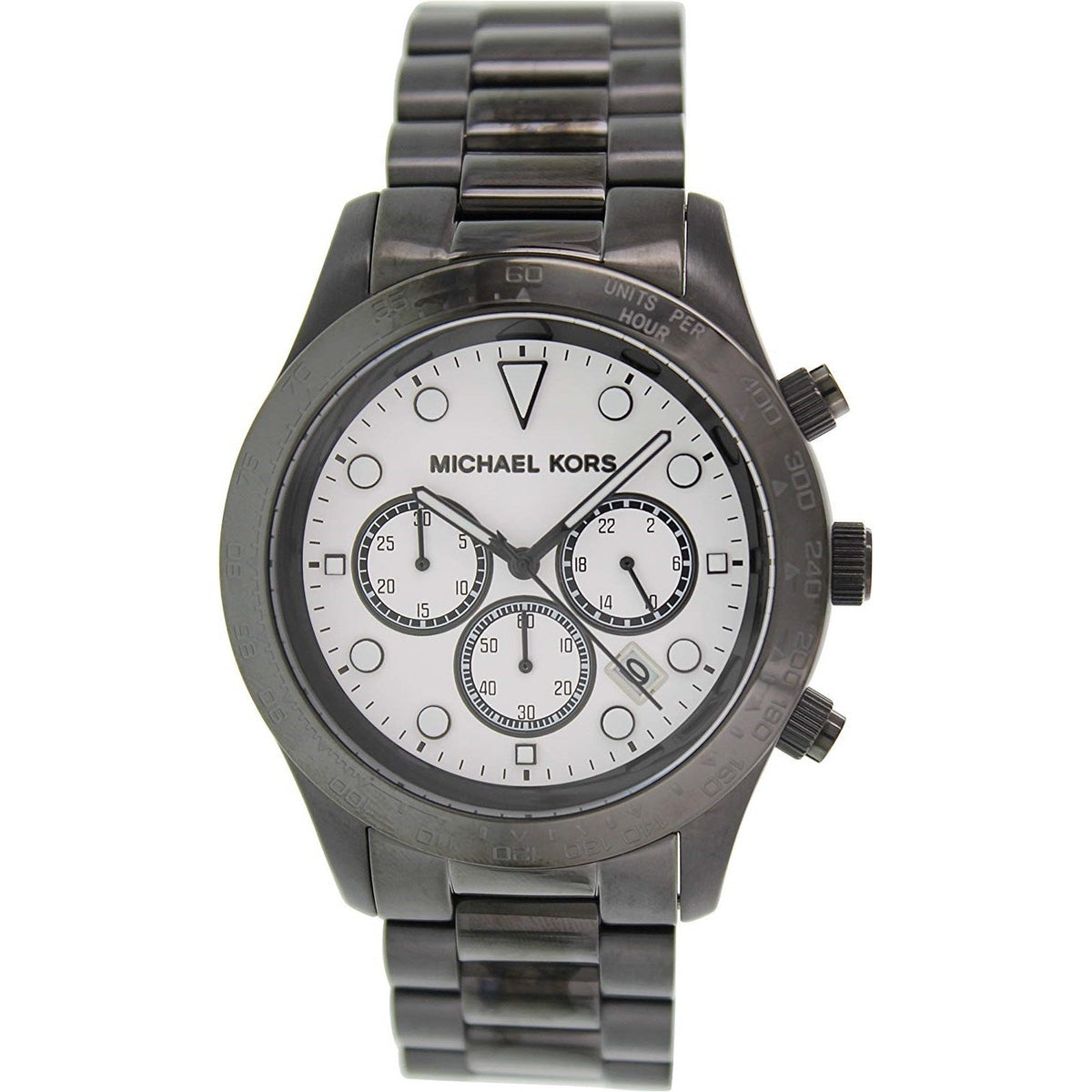 Michael Kors Men&#39;s MK6083 Layton Chronograph Black Stainless Steel Watch