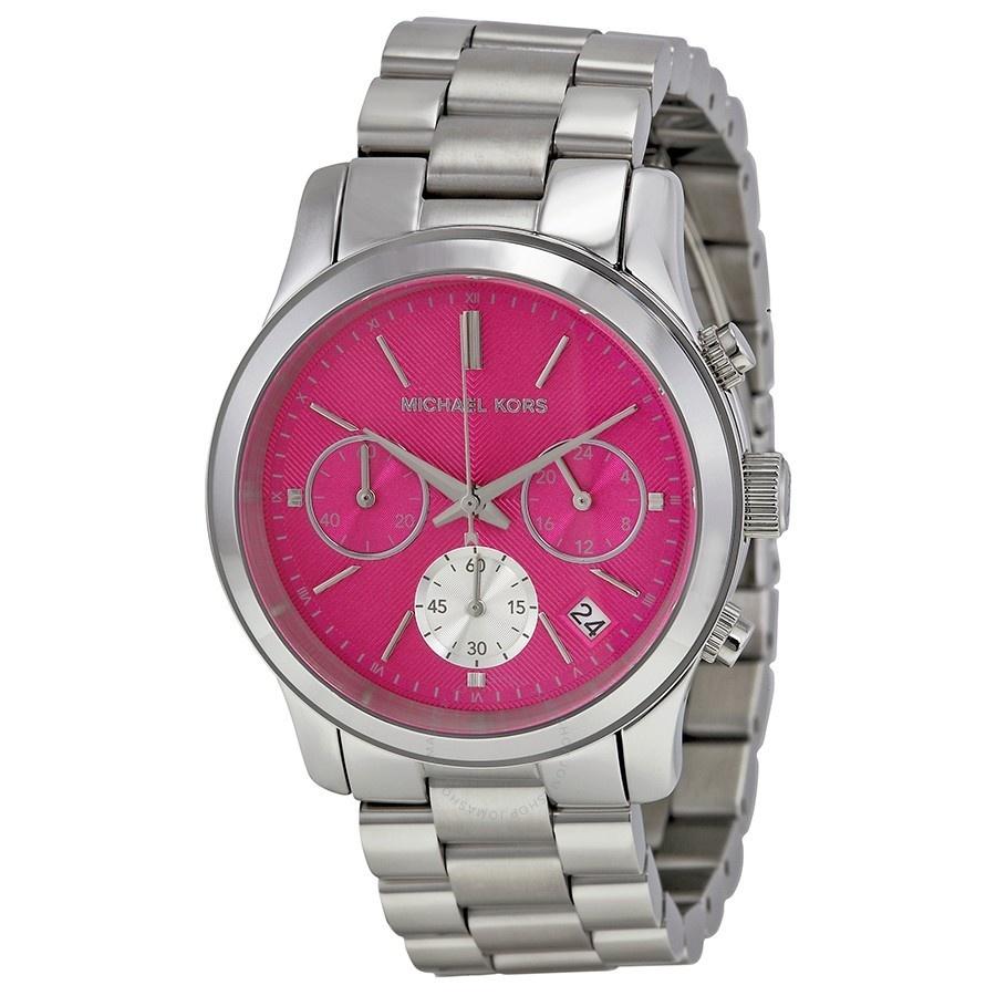 Michael Kors Women&#39;s MK6160 Runway Chronograph Stainless Steel Watch