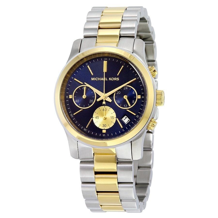 Michael Kors Women&#39;s MK6165 Runway Chronograph Two-Tone Stainless Steel Watch