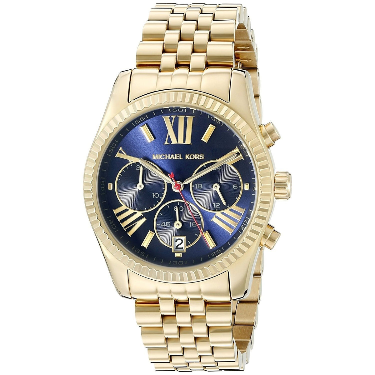 Michael Kors Women&#39;s MK6206 Lexington Chronograph Gold-Tone Stainless Steel Watch