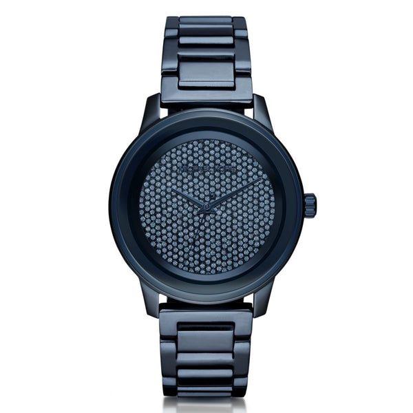 Michael Kors Women's MK6246 Kinley Crystal Blue Stainless Steel Watch ...