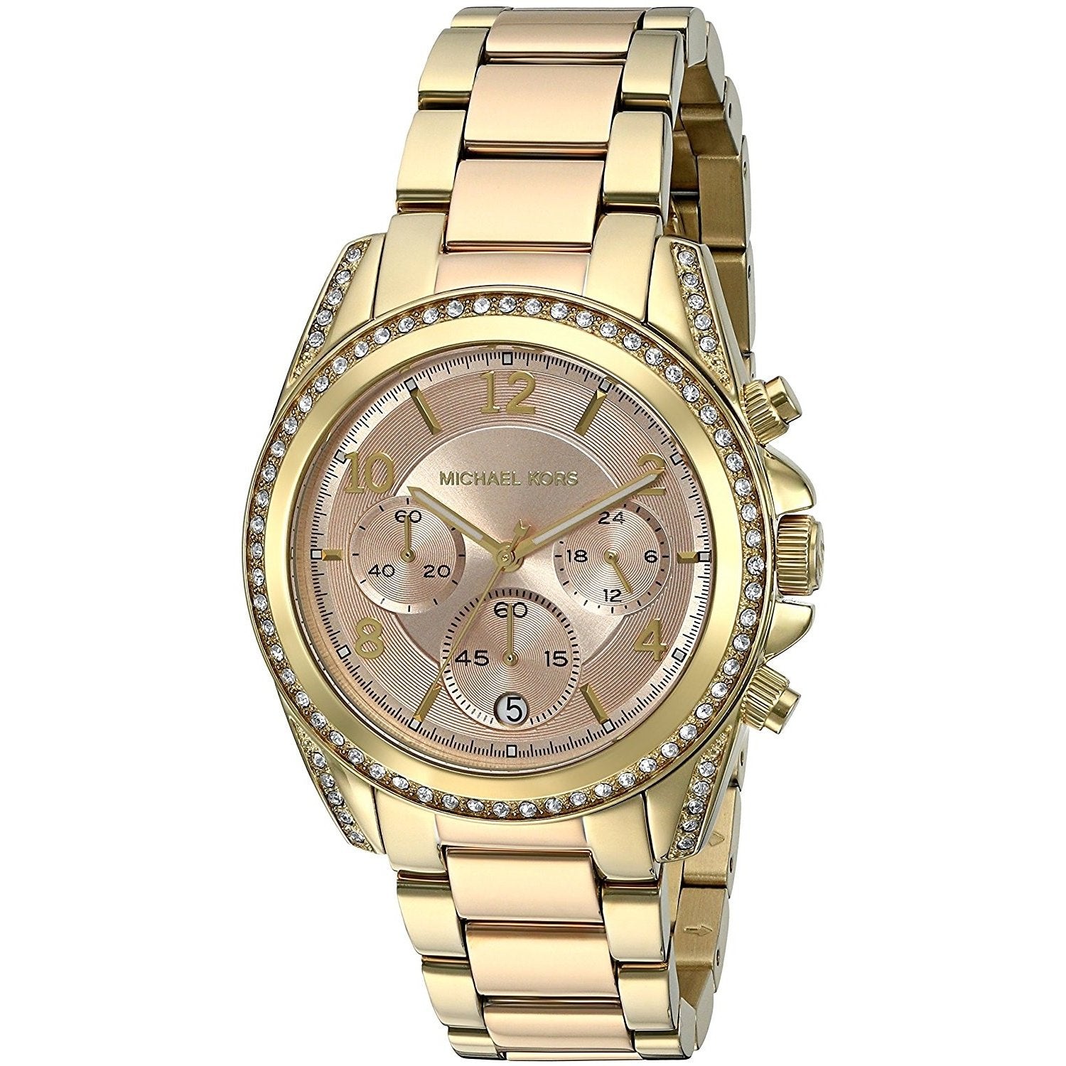 Mk6316 Michael Kors Women's MK6316 Blair Chronograph Crystal Two-Tone ...