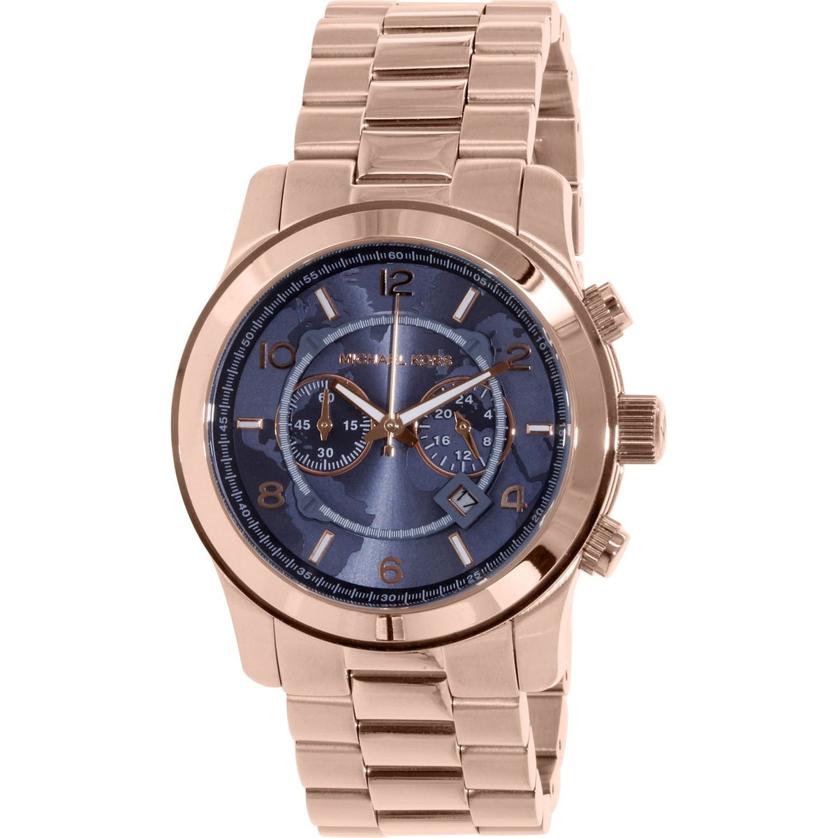 Michael Kors Men&#39;s MK8358 Watch Hunger Stop Chronograph Rose-Tone Stainless Steel Watch