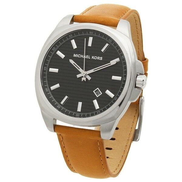 Michael Kors Men's MK8659 Bryson Brown Leather Watch