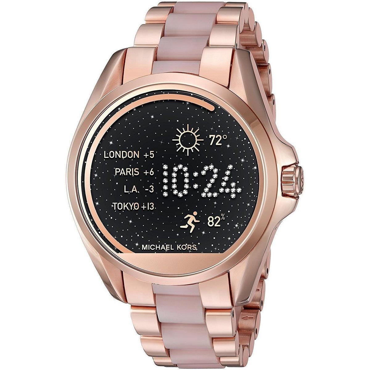 Michael Kors Men&#39;s MKT5013 Access Bradshaw Smartwatch Android 4.3+ IOS 8.2+ Bluetooth Touchscreen Two-Tone Stainless Steel and Acetate Watch