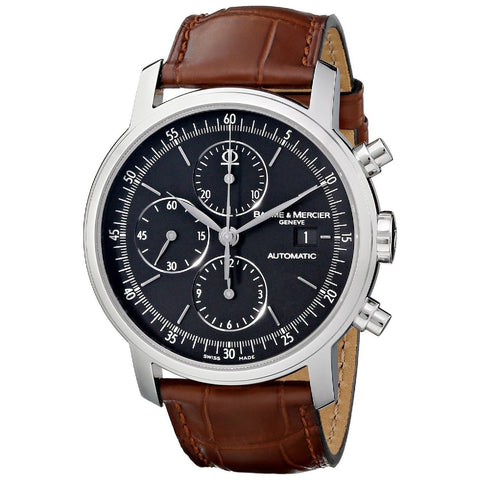 Baume & Mercier Men's MOA08608 Hampton Chronograph Brown Leather