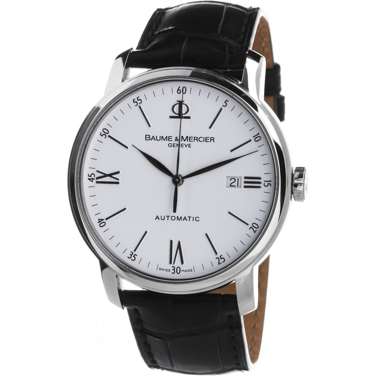 Baume &amp; mercier Men&#39;s MOA08592 Classima Black Leather Watch