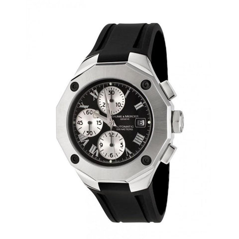 Baume & Mercier Men's MOA08594 Riviera Chronograph Black Rubber Watch
