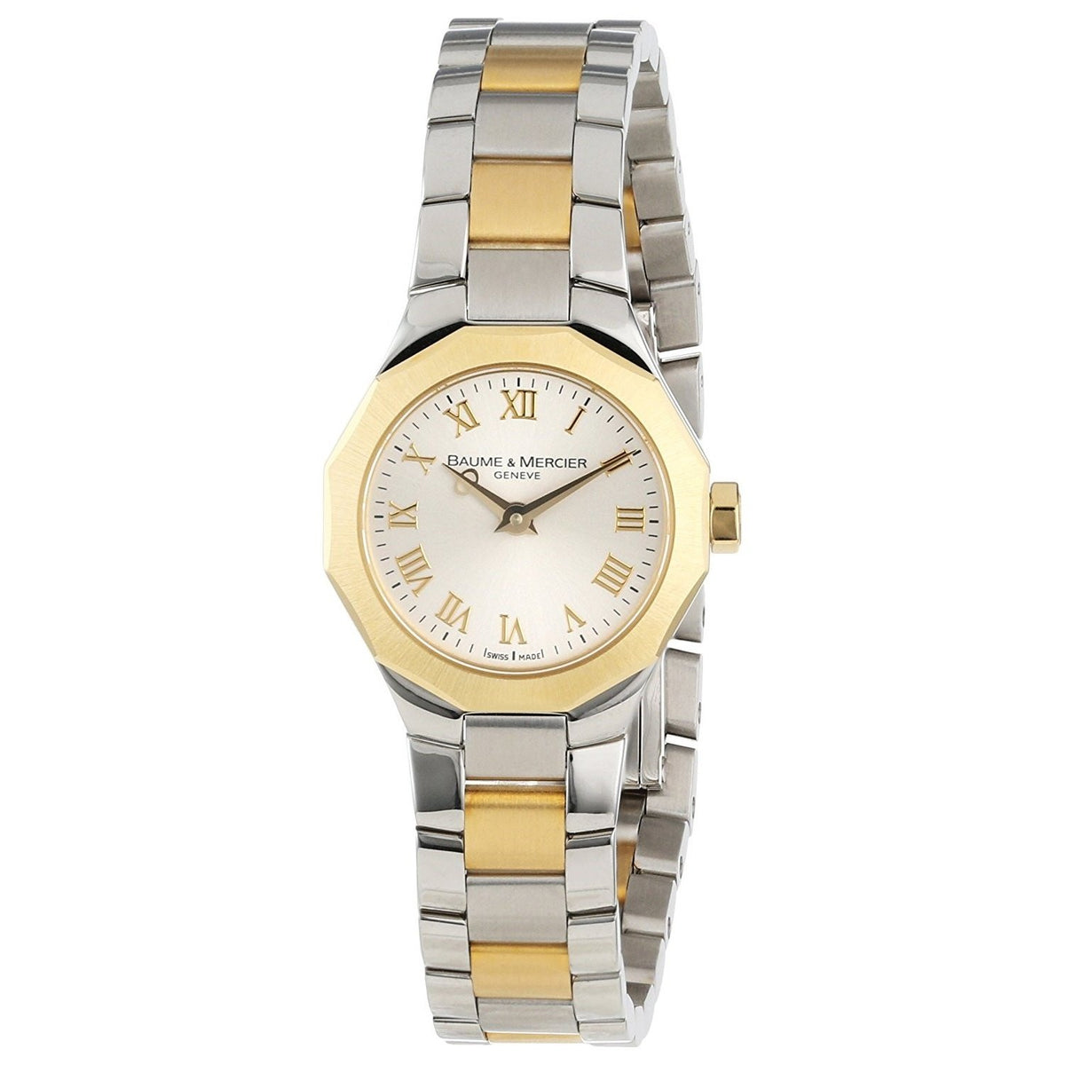 Baume &amp; Mercier Women&#39;s MOA08762 Riviera 18K Yellow Gold Two-Tone Stainless Steel Watch